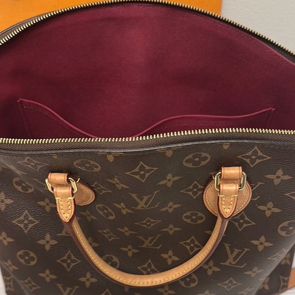 Louis Vuitton💎Boetie PM Monogram Logo Crossbody Tote Leather Canvas Hand Bag EUC - Picture 5 of 9